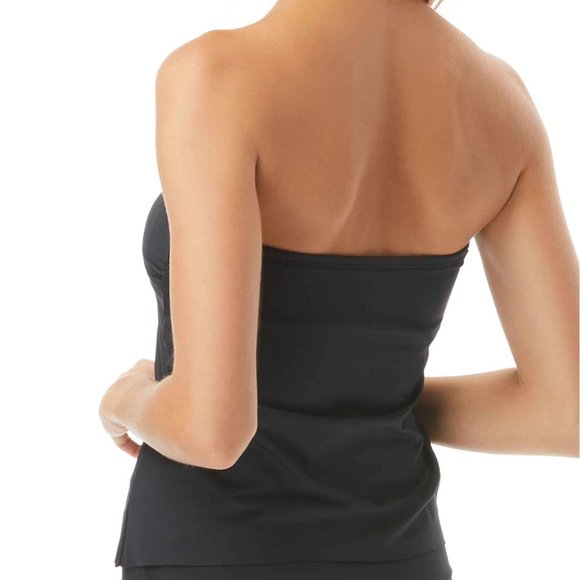 Vince Camuto Strapless Draped Tankini Top - Picture 3 of 3